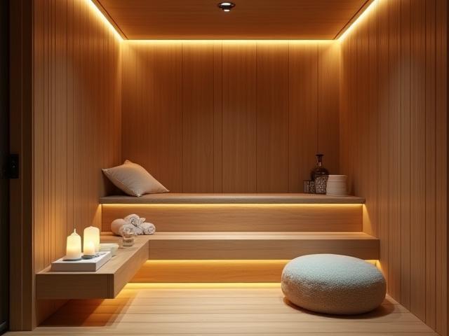 Luxe wellness cabine voor ontspanning